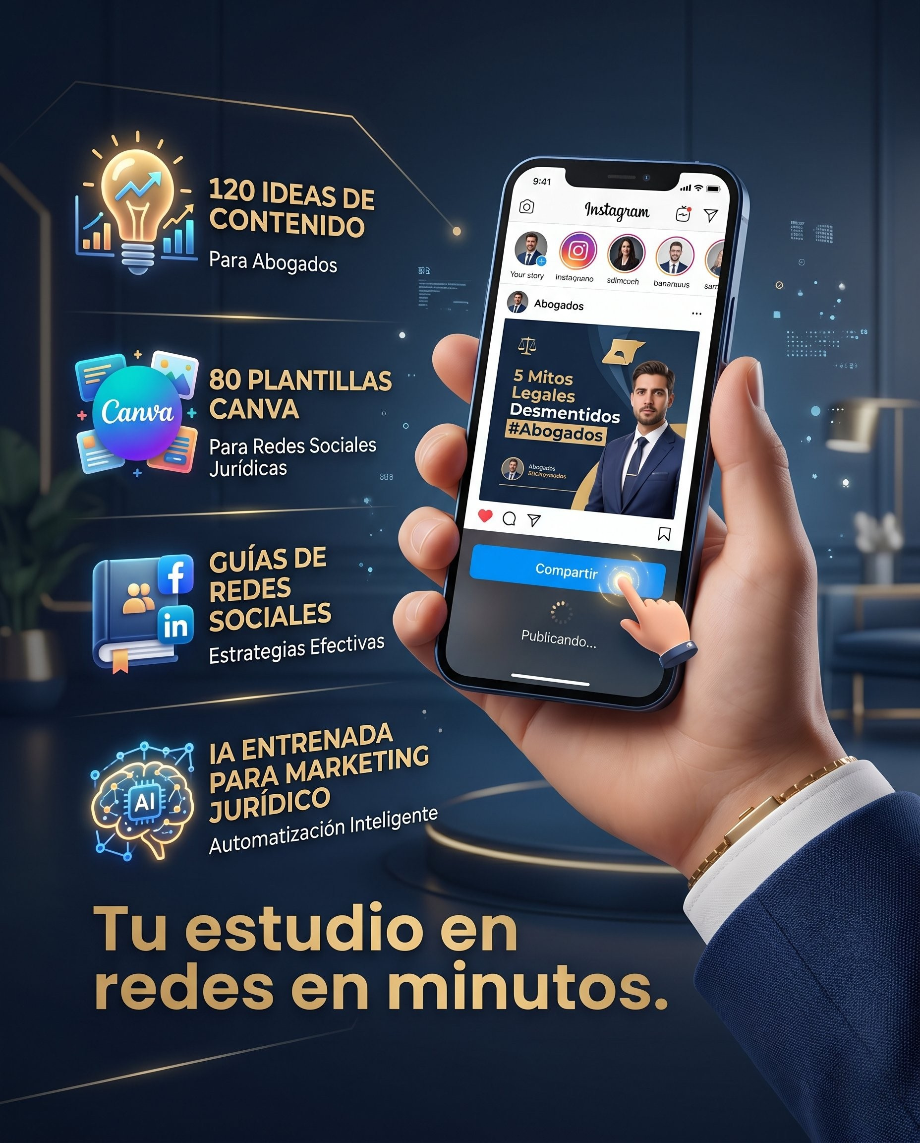 Tu estudio en redes en minutos
